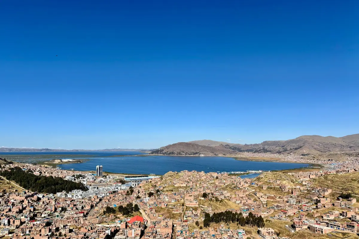 Puno city views of titicaca with Exploor Peru