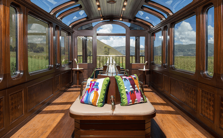 compartment with beautiful views of the panoramic windows