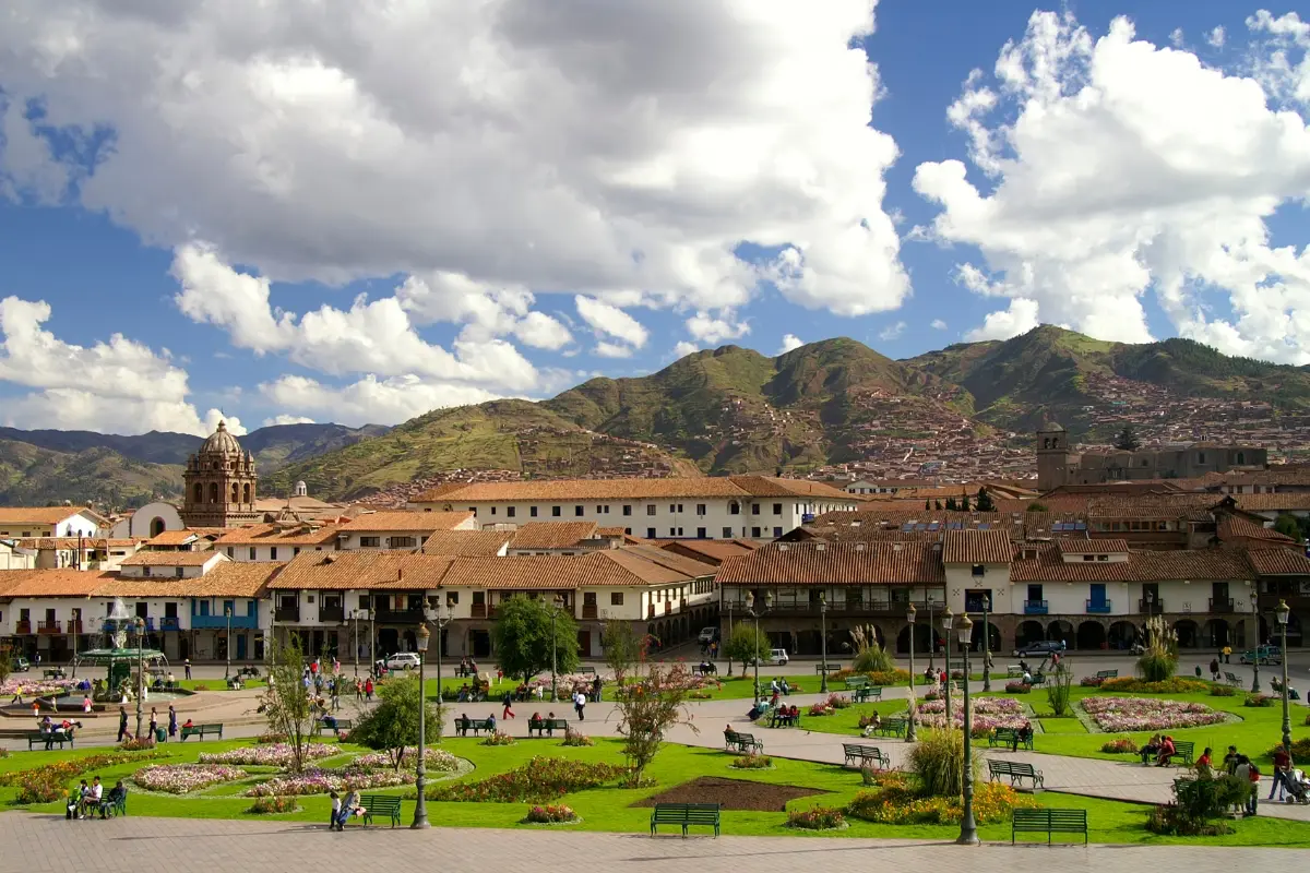 cusco city view of main square