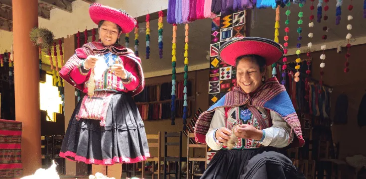 Chinchero textile weaving community Cusco Peru itinerary - 9-Day Peru Family Tour with Exploor Peru