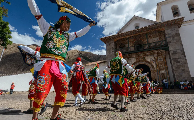 Local festival dancing Peru history - History of Peru Exploor Peru