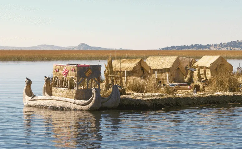 Swimming islands on lake titicaca with Exploor Peru